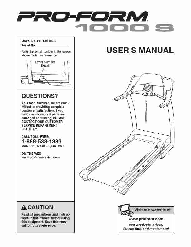 ProForm Treadmill PFTL93105_0-page_pdf